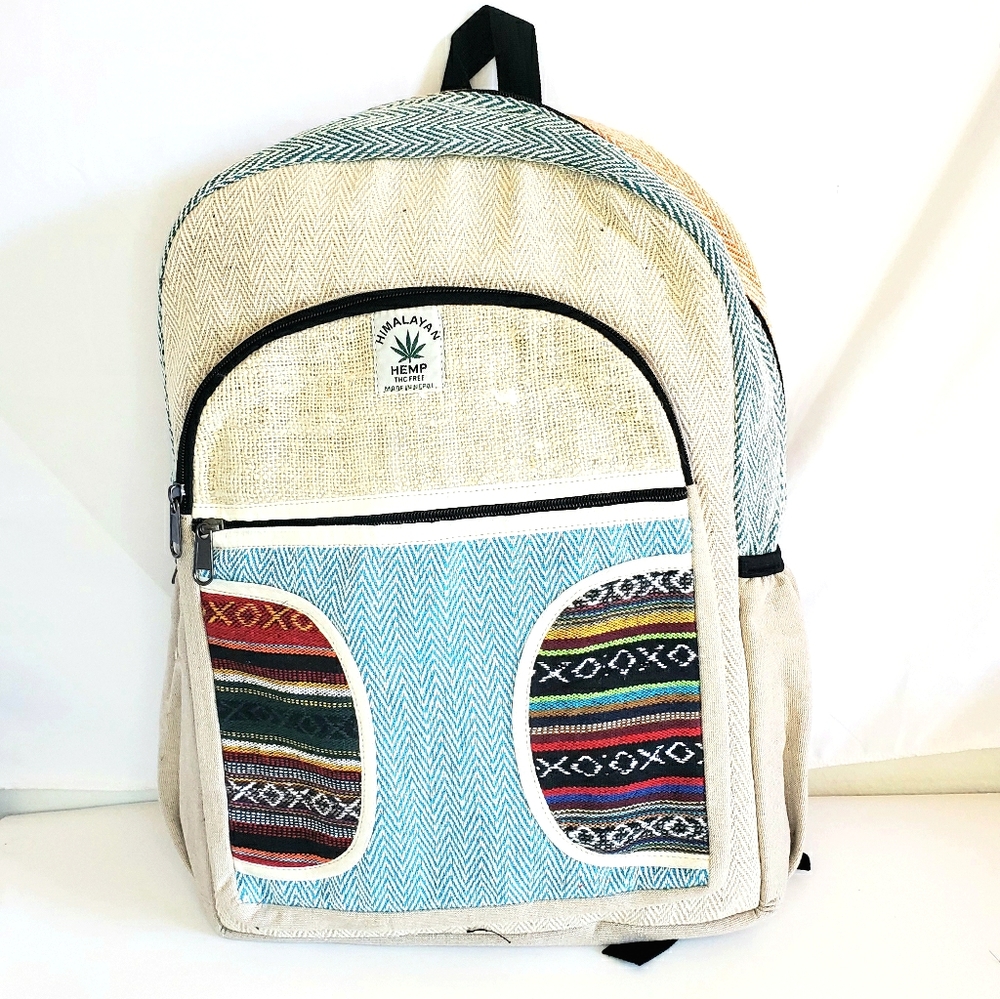 MOVING SALE FINAL PRICE Handmade Hemp & Cotton Patchwork Back…